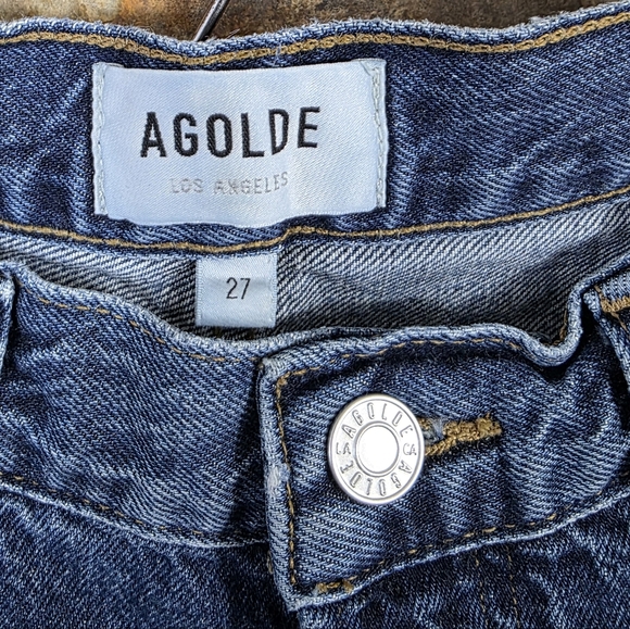 Agolde Ren In Control High Rise Wide Leg Denim Jeans A9191-1604 - Picture 11 of 15